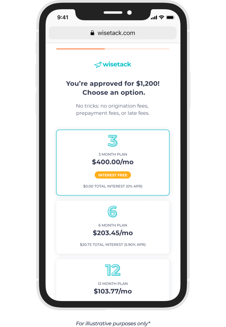 Wisetack Financing App